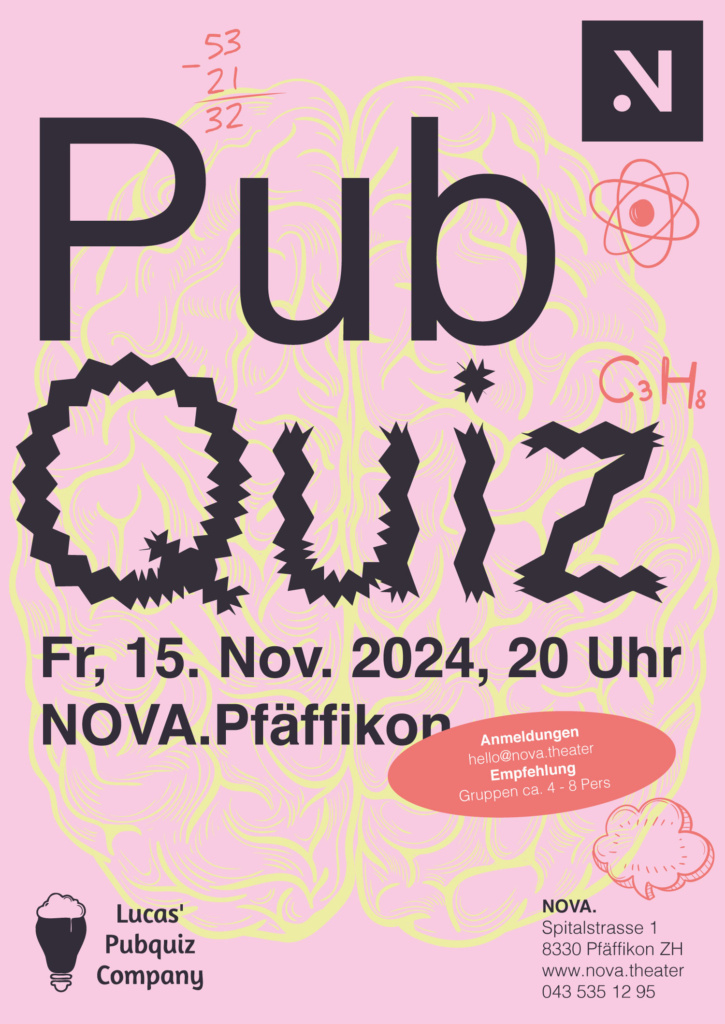 Pub Quiz mit Lucas @NOVA.Theater