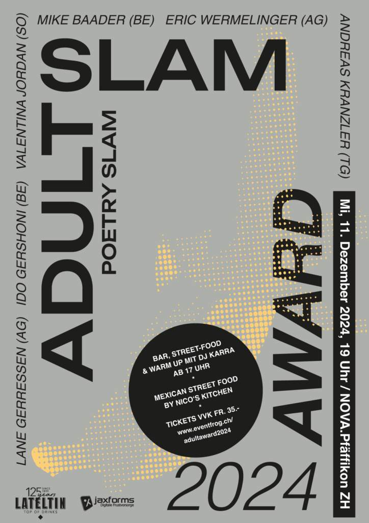 ADULT Slam Award 2024 - Poetry Slam Finale im NOVA.Theater