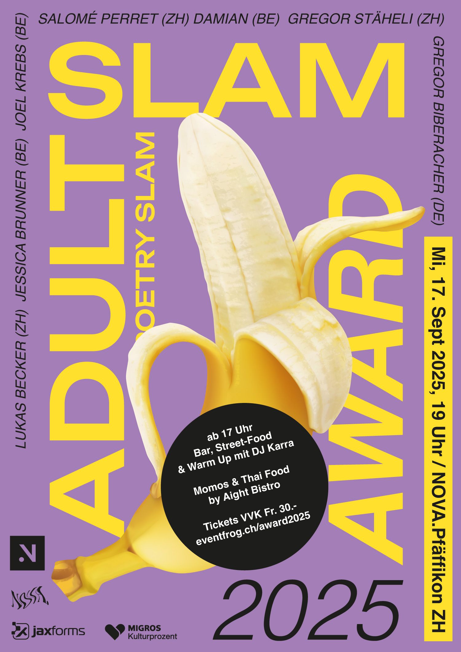 ADULT Slam Award 2025 - Poetry Slam Finale im NOVA.