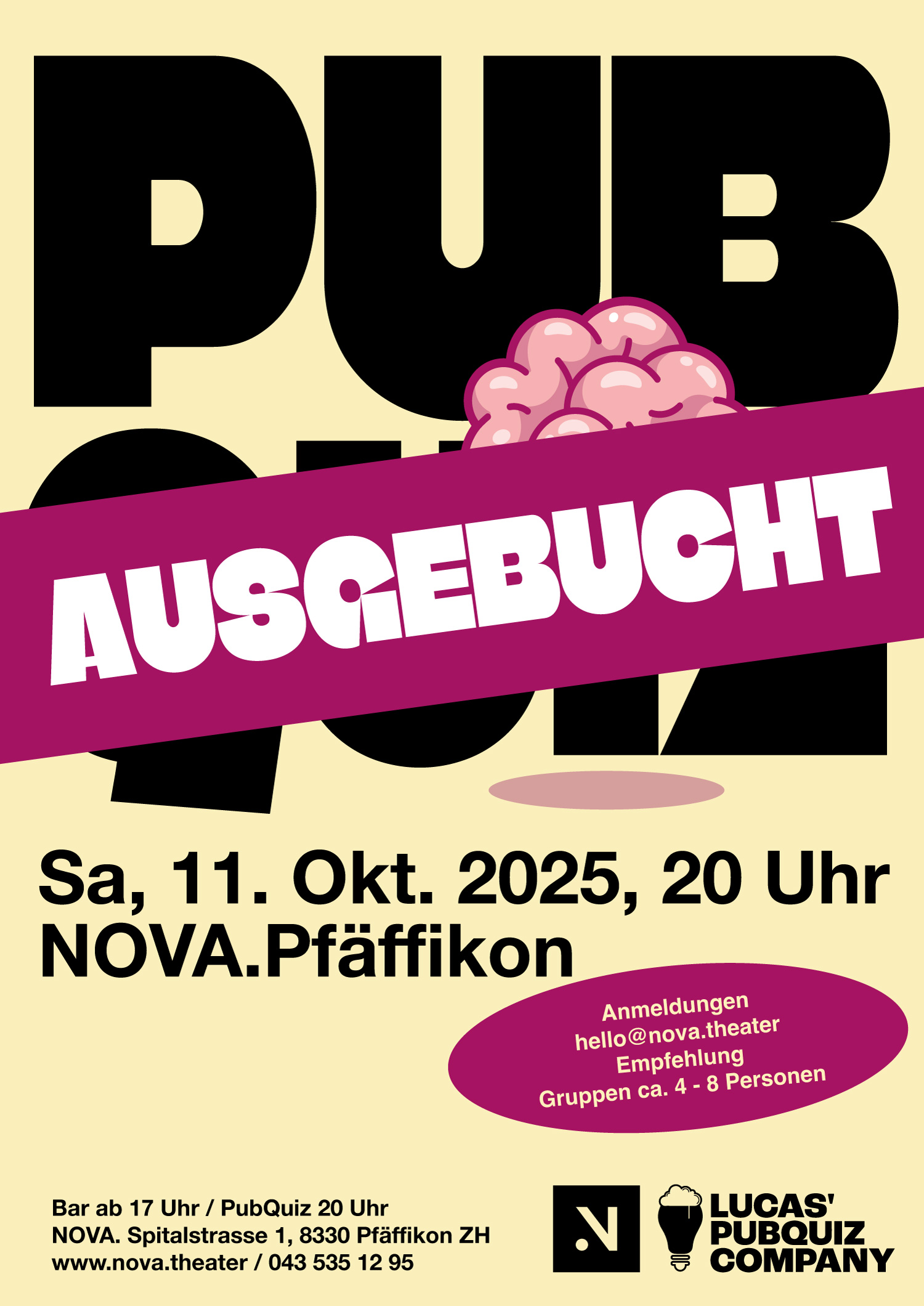 PubQuiz im NOVA.Theater